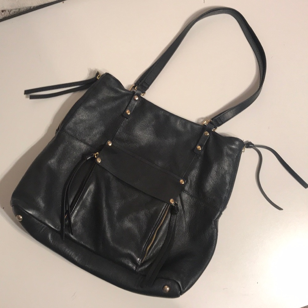 Kooba Black Leather Shoulder Bag